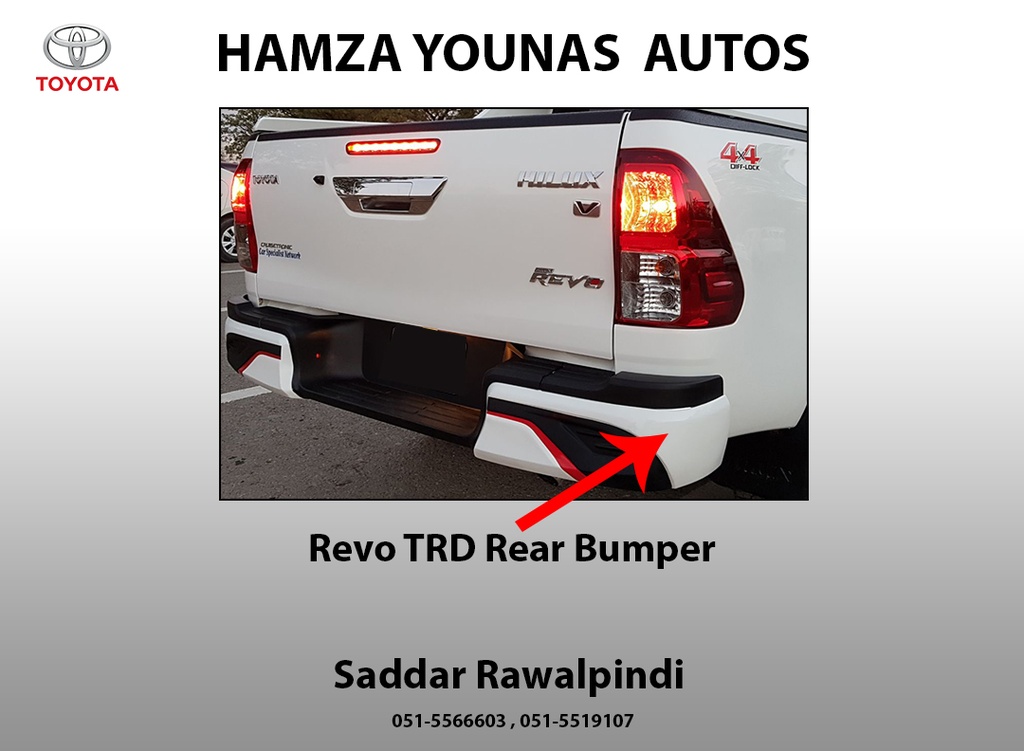 REAR BUMPER EXTENSION REVO | H Y A parts